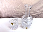 Nos Vintage Waterford Crystal Glenmede Bedside Carafe And Tumbler Set With Box