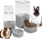 Large Capacity Gravity Rabbit Guinea Pig Feeder Water Dispenser 1200ml Dg0085-3