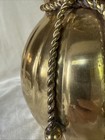 Vintage Brass Vase W  Rope Accent 9    Tall Fall Decor Boho Style Solid Brass