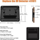 Rv Carbon Monoxide   Propane Detector  Replacement For Detector  31011 