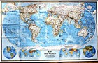 1988-12 National Geographic Large World Map   Endangered Earth December  549 