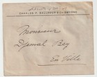 1927 Smyrna Levant Merchant Letter   Envelope - Charles P  Balladur Izmir Turkey