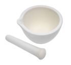 Porcelain Mortar   Pestle Set  30oz - Unglazed Grinding Surface - Eisco Labs