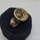 Aphrodite Roman Style Seal Ring Bronze Ancient Vintage Antique Look Spqr