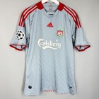 Liverpool 2008 2009 Away Football Shirt Jersey Top Lfc Adidas  8 Gerrard