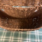 Vintage Fishing Creel With Leather Trim Perfect Cabin Decor Piece