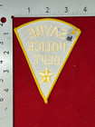 Old obsolete  sayre Oklahoma Police Dept   Cheese Cloth Shoulder Patch   unused 