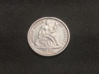 1884 Seated Liberty Dime - Engraved 1880   s - Bird - Love Token -  a1
