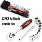 Metric Socket Set Ratchet Wrench Tool Kit 12pcs set 1 4 Inch Repair Tool