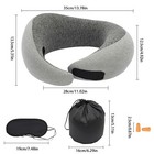 Memory Foam U-shaped Travel Pillow Neck Support Head Rest Car Plane Soft Cushion