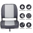 Leader Accessories A Pair Of Back Folding Boat Seat2 Seats B-gray charcoal