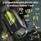 Pack 6 0ah Replacement For Ryobi 40v Lithium Op40602 Battery With Led charger