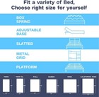 12  Twin Full Queen King Gel Memory Foam Mattress Work With Adjustable Bed Frame