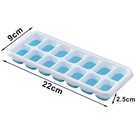 4x Silicone Ice Tray Mold With Lid - 14 Cavity Stackable Small Ice Cube Maker