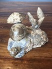 Vintage 7 Petoskey Mushroom Polished Ancient Fossil Stone   Rock Sculpture