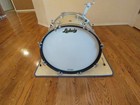 Vintage 1965 Ludwig Downbeat 20 X 14 Bass Drum  Silver Sparkle Original Heads  