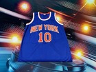 Walt Frazier Autographed Custom New York Knicks Jersey Beckett Authenticated