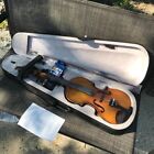 Natural Full-size 4 4 Acoustic Electric Violin Fiddle With Case  Bow  And More