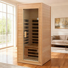 1 Person Far Infrared Sauna Room Hemlock Wooden Cabinet Detox Therapy 1290w