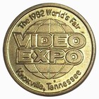 1982 Knoxville World s Fair Token - Video Game Expo  Ms Pac Man  1980s Arcade