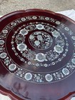 Korean Chinoiserie Mother Of Pearl Inlay Birds Low Folding Tea Table Deer Flower