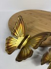 Vintage 1970   s Home Interior Brass Butterfly Wall Decor Set Of 3 Boho Nostalgia