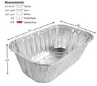 20-320 Pcs 1 Lb Aluminum Foil Mini-loaf bread Bakingpan W clearlow Dome Lid Ul