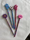 Vintage Lisa Frank Pencils With Large Erasers 5 Pieces 