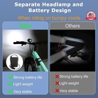 Bike Light  Waterproof Bicycle Headlight  Super Bright 10500 Lumen 7 Led Bike   