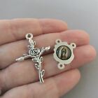 Rose Rosary Center   Crucifix Set   Centerpiece Virgen De Our Lady Of Guadalupe