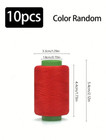 10pcs Mixed Color Sewing Thread Set For Hand   Machine Sewing Projects - New