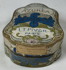 Art Nouveau Antique French Face Powder Box L t  Piver Paris Azurea Poudre