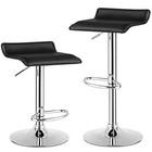 Nafort Bar Stools Set Of 2  Swivel Adjustable Contemporary Bar Chairs  Modern -