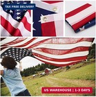 American Flag 3 x5  Nylon - Certified Made In Usa - Sewn Stripes   Embroidered