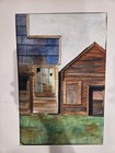 Vintage Wood Boat Painting Art Country Farm House Mcm 1969 Signed  sutton  