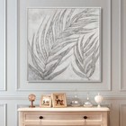 High End Hand Painted Oil Painting Handmade Silver Leaf Paintings Modern Room