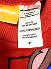 Nickelodeon Paw Patrol Toddler Size 4  bright Red  Sweatshirt  Fleece Lined