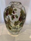 Orient   Flume Art Glass Signed Acorns 