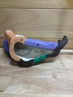 Vintage 1970 s Ceramic Hand Painted Reclining Garden Gnome 