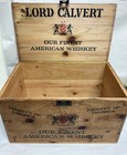 Antique Early 1900s Lord Calvert American Whiskey Wood Crate- Free S h