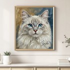 Custom Oil Painting Pet Portrait From Photo  Personalized Dog   Cat Digital Art