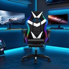 Gaming Chair Adjustable Heigh Speakers Stereo Ergonomic Computer Chair Led Light