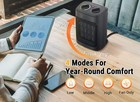 Space Heater  1500w Electric Heaters Indoor Portable With Thermostat  Ptc Fas   