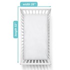 2 Pack 100  Natural Cotton Fitted Crib Sheets 52 x28 