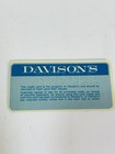 Vintage 1970s Davison   s Department Store Charge   Credit Card
