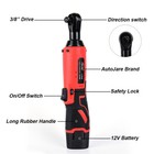 Electric Cordless Ratchet 3 8  Right Angle Wrench Impact Power Tool   2 Battery