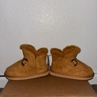Yoki Girls Boots Kids Faux Fur Ankle Boots Rust Winter Shoes Size 1y   4y Nwt