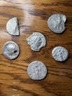 Group Lot  6 Roman Silver Coins  5 Antoniniani And 1 Denarius Of Marcus Aurelius