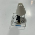 Dollhouse Miniature Battery Light Black Bear Table Lamp 1 12 Scale Rustic Cabin