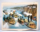 Civil War Ironclad Original Illustration For Publication  1970 s  By Tuckwell